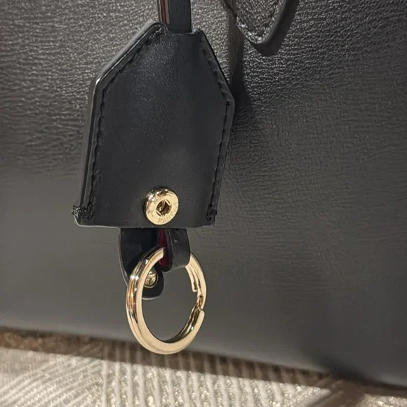 Kate Spade Black Leather Harper Satchel Crossbody Purse - Picture 12 of 16